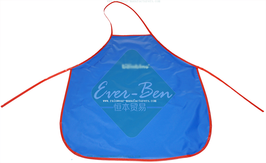 PVC little boy apron-blue color-toddler apron